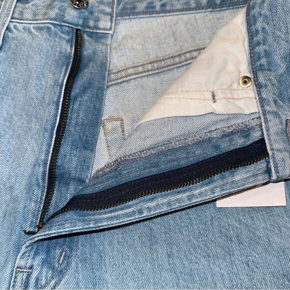 NWT EDWIN Women’s Dani Jeans Escape Blue Cropped Wide Leg - Size 24 - Picture 5 of 10